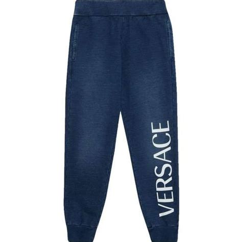 versace joggers blue|Versace gianni joggers.